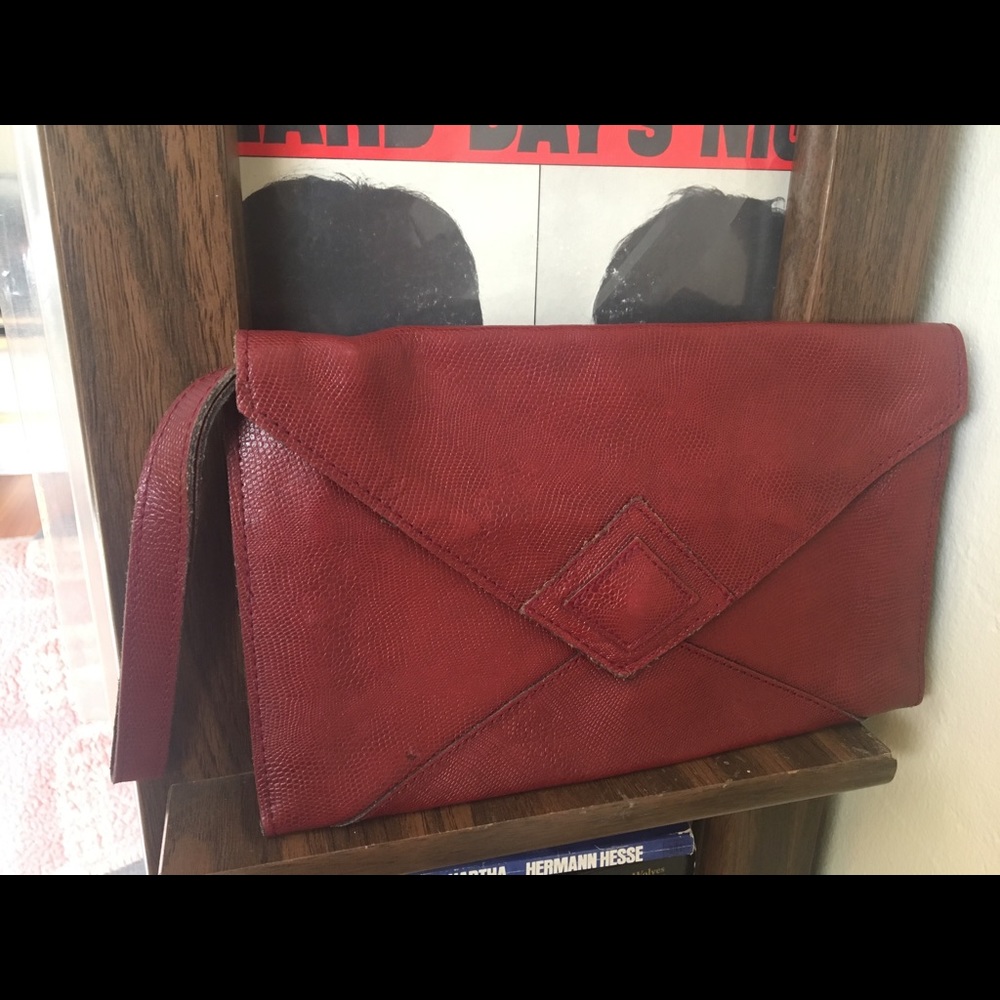 Vintage Genuine Leather Wristlet